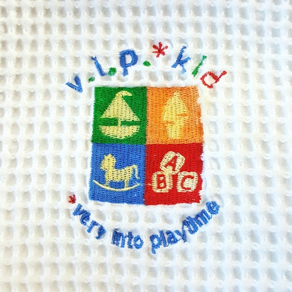 VIP KID Toddler Double Layer Lattice Bathrobe - Picture 3 of 4